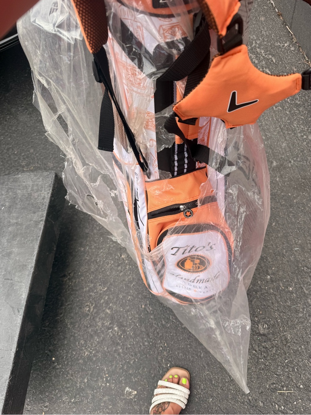 Orange Golf Carry Bag - Lightweight Men’s Golf Bag